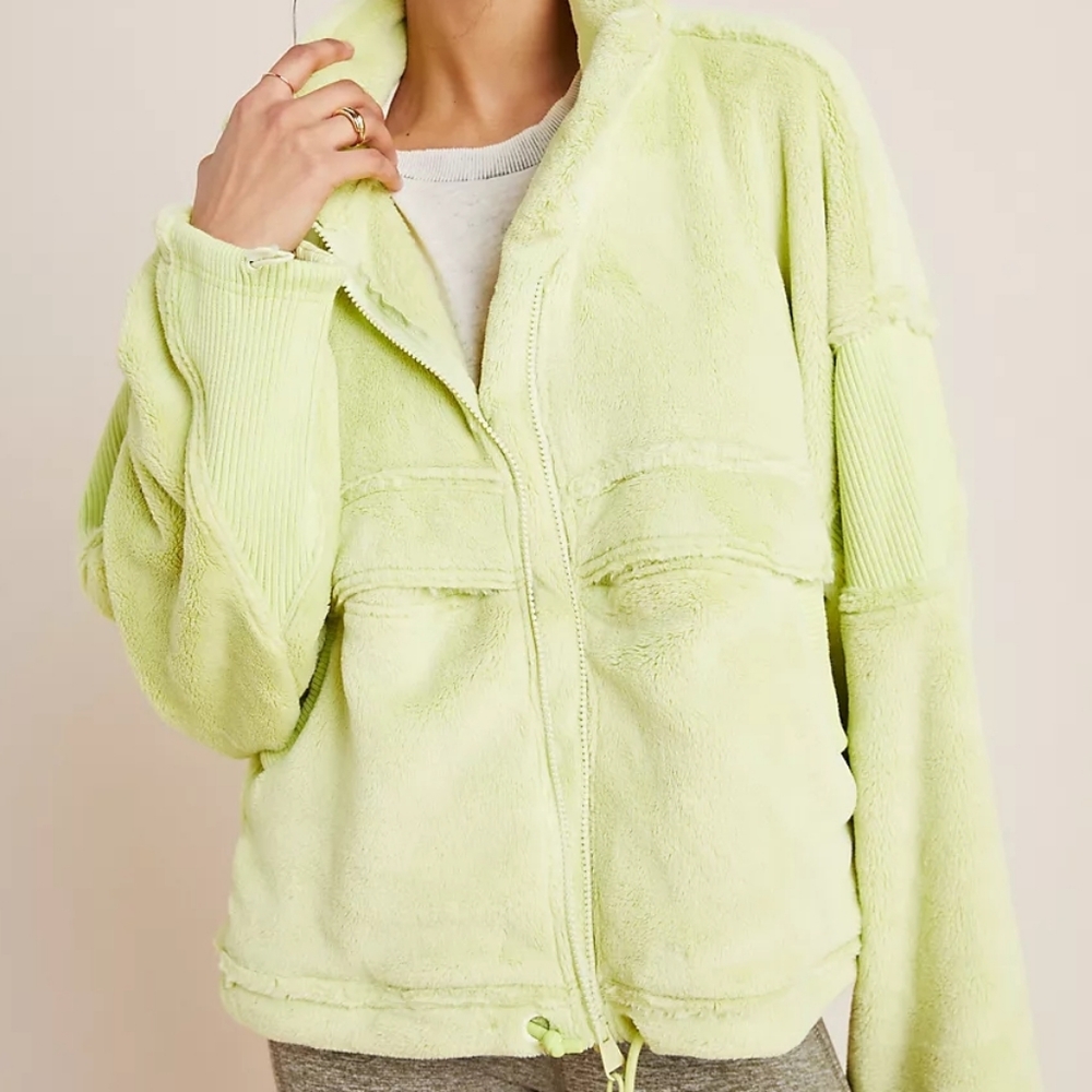 NWOT Free People Seeing Stars Fleece Jacket